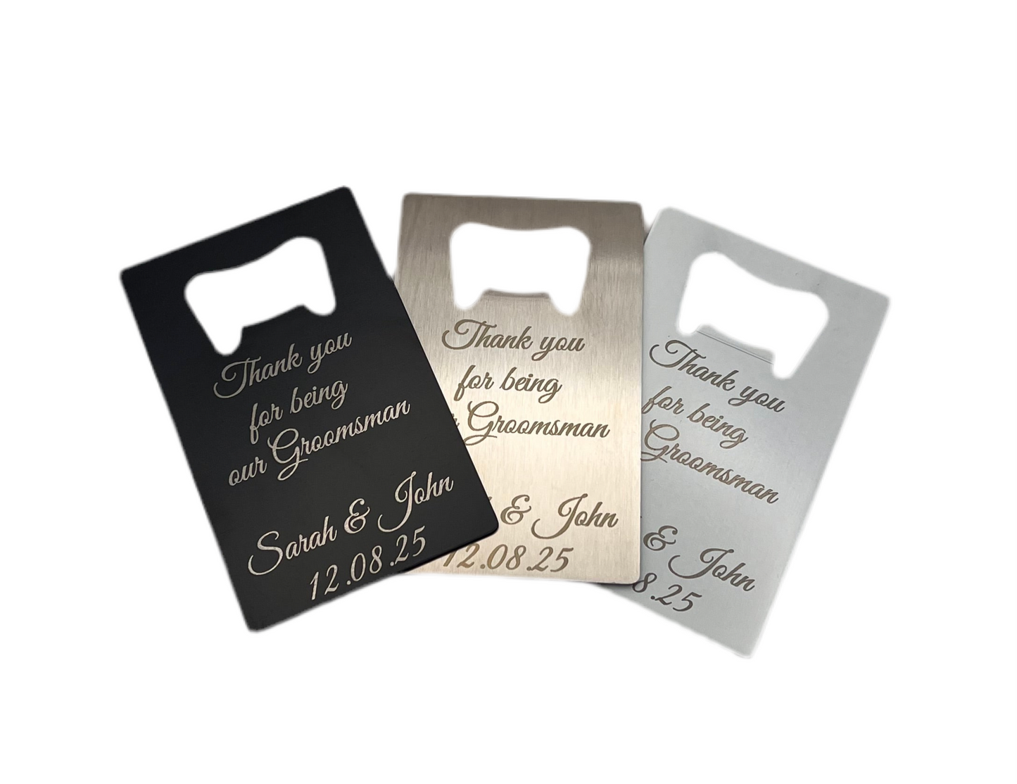 Personalised Credit Card/Wallet Bottle Opener