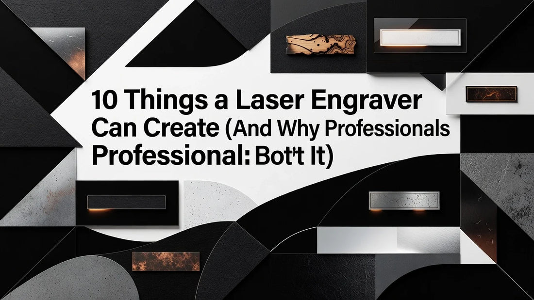 Professional header image for list-based article: 10 Things a Laser Engraver Can Create (And Why Profession...