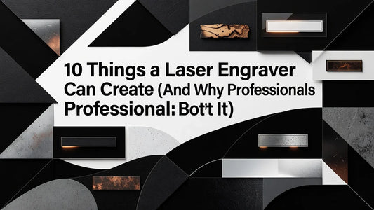 Professional header image for list-based article: 10 Things a Laser Engraver Can Create (And Why Profession...