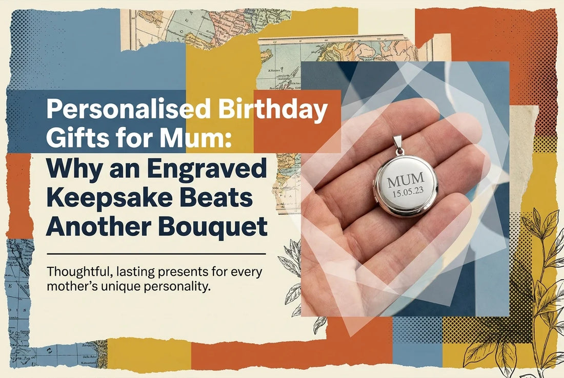 Professional header image for list-based article: Personalised Birthday Gifts for Mum: Why an Engraved Keep...