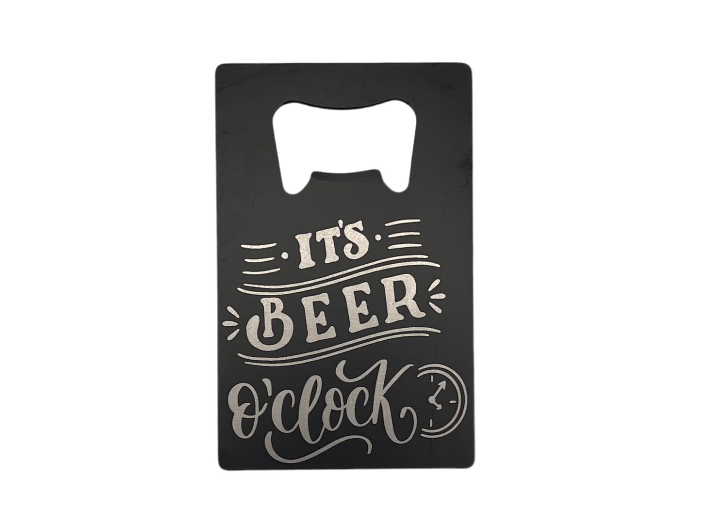 Credit Card Bottle Opener - Beer O’Clock