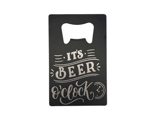 Credit Card Bottle Opener - Beer O’Clock