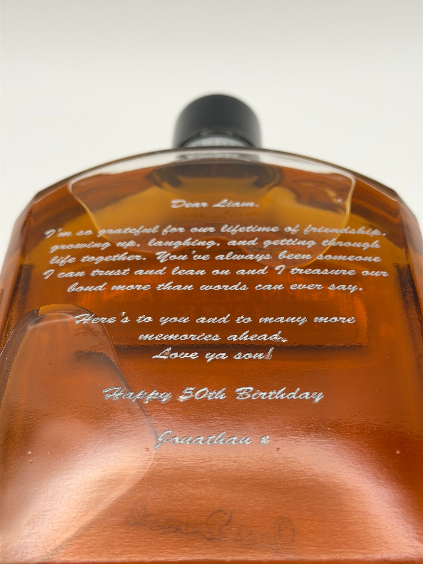 Custom Engraved Glass Bottle
