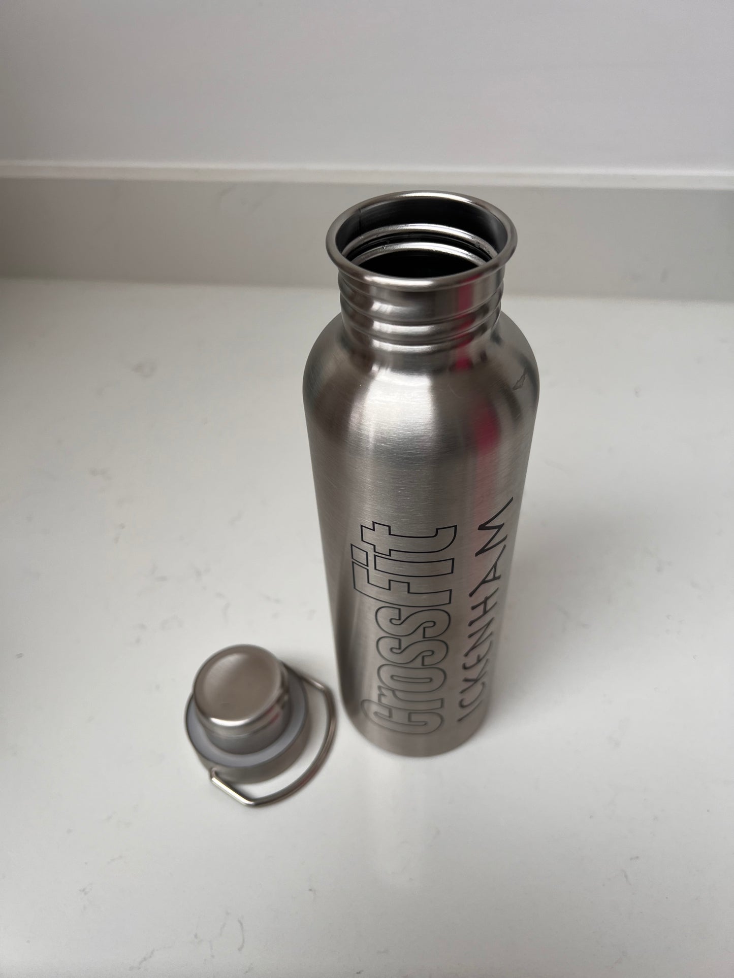 Personalised 750ml stainless steel water bottle