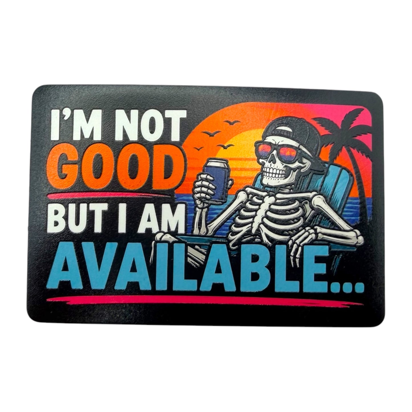 “Available” UV Printed Velcro Patch