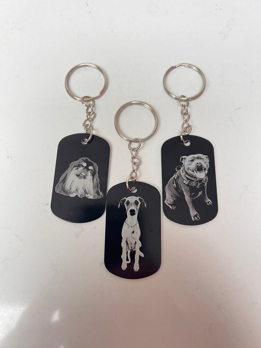 Dog tag keyrings