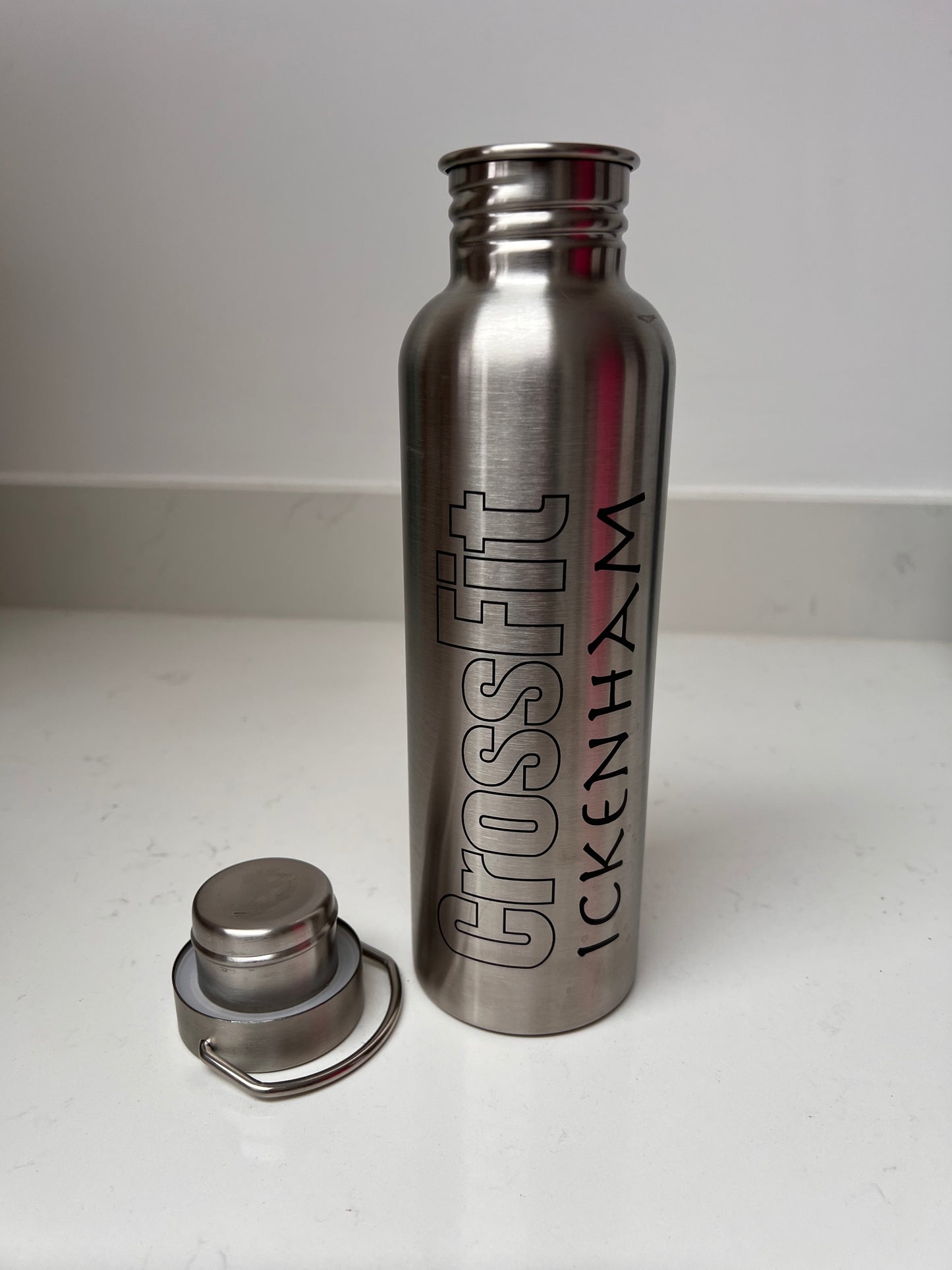 Personalised 750ml stainless steel water bottle