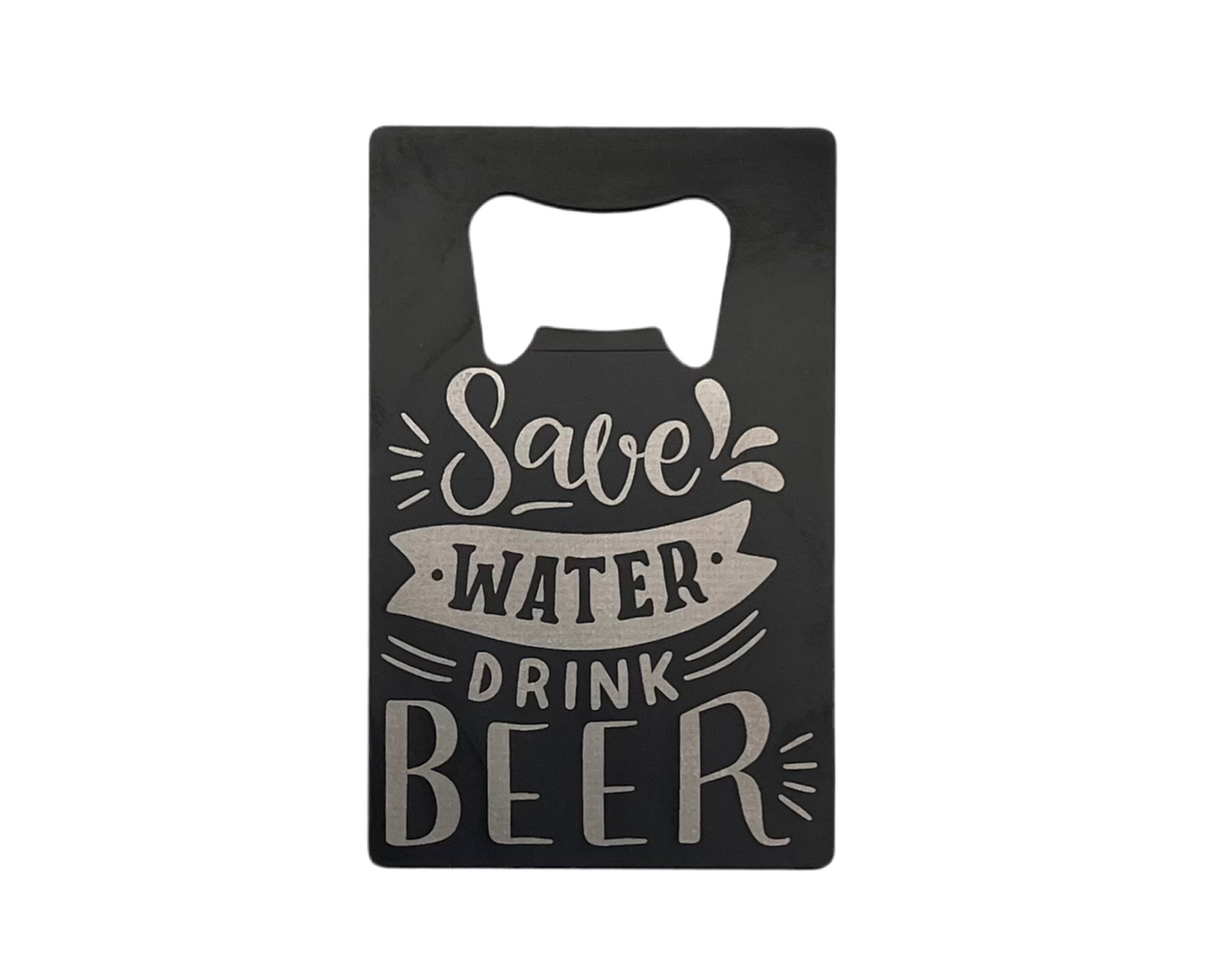 Credit Card Bottle Opener - Save Water
