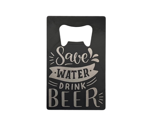 Credit Card Bottle Opener - Save Water