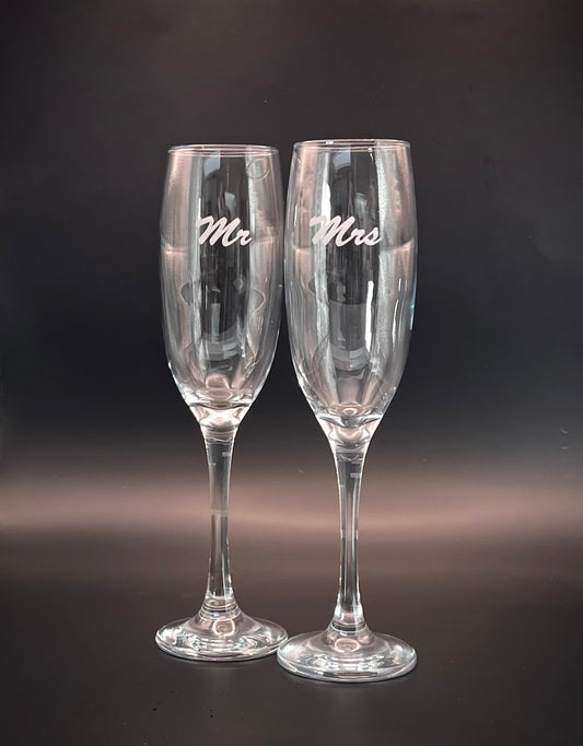 Personalised Champagne Flutes